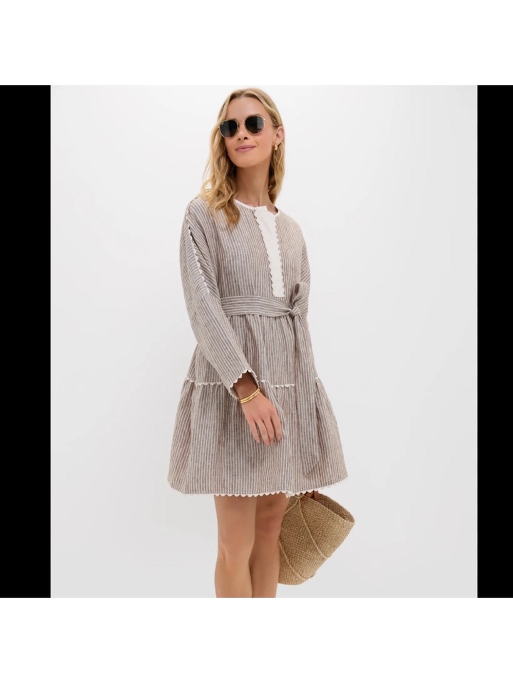 Tuckernuck Brown Stripe Linen Tobi
Mini Dress